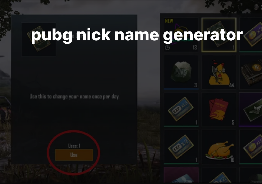 PUBG Nickname Generator