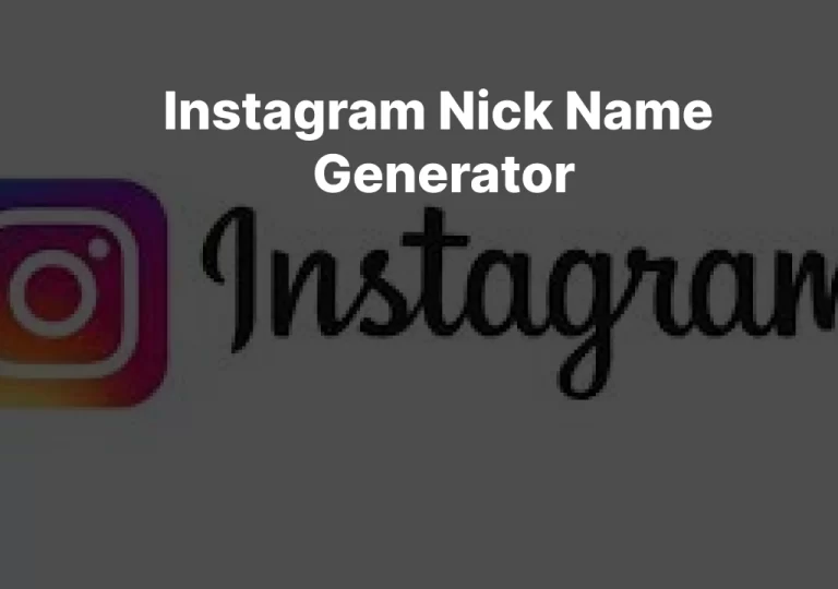 Instagram Name Generator
