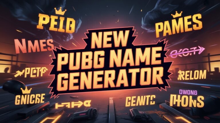 New PUBG Name Generator 2025