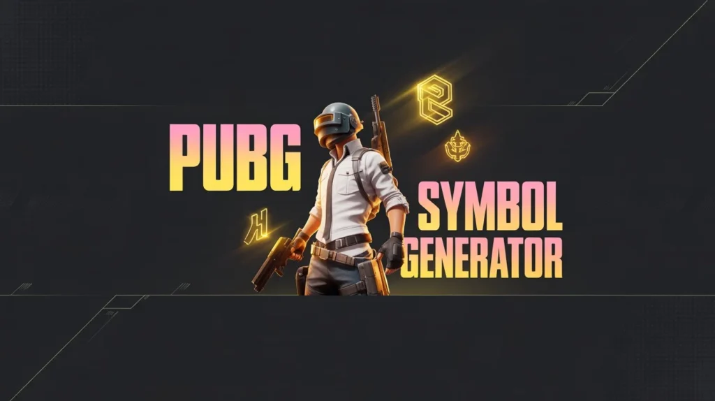 Cool Symbols For PUBG 2025 With The Best PUBG Name Generator
