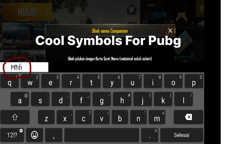 Cool Symbols For PUBG