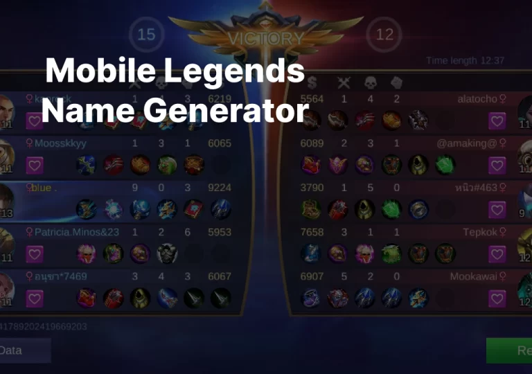 Mobile Legends Name Generator