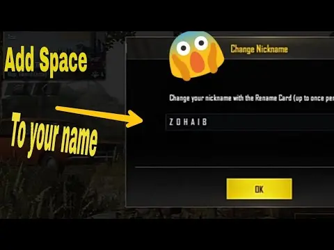 How To Put Space In Pubg Name