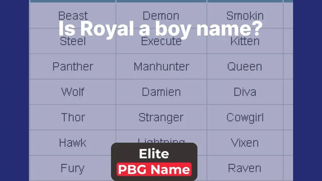 Is royal a boy name