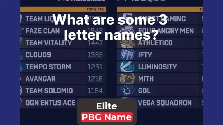 What are some 3 letter names