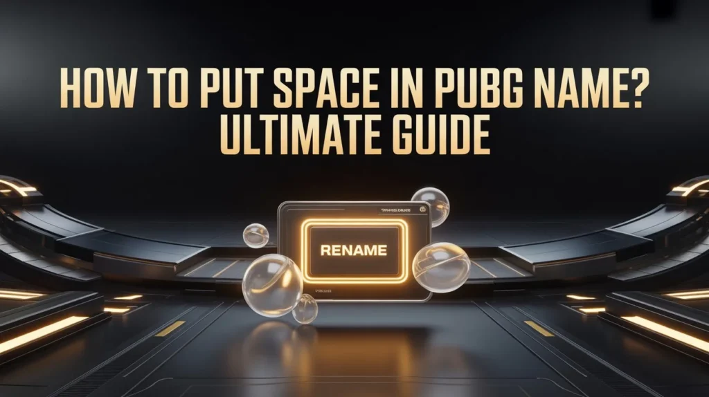 How To Put Space In Pubg Name? Ultimate Guide 2025
