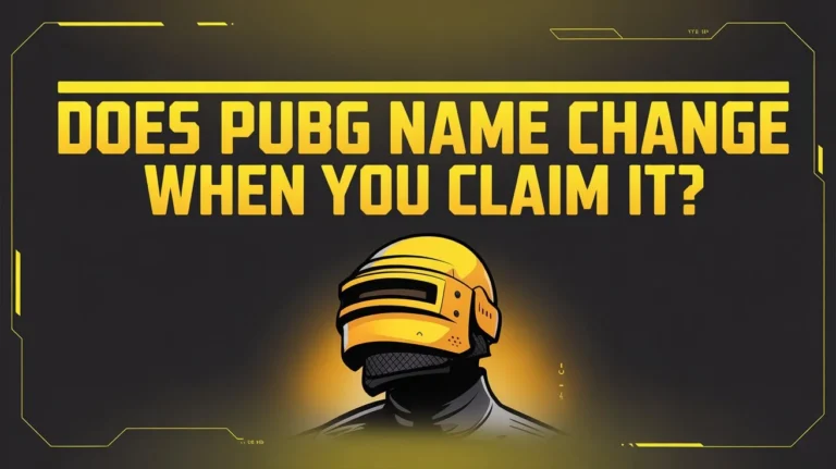 Does PUBG name change auto change name when you claim it?