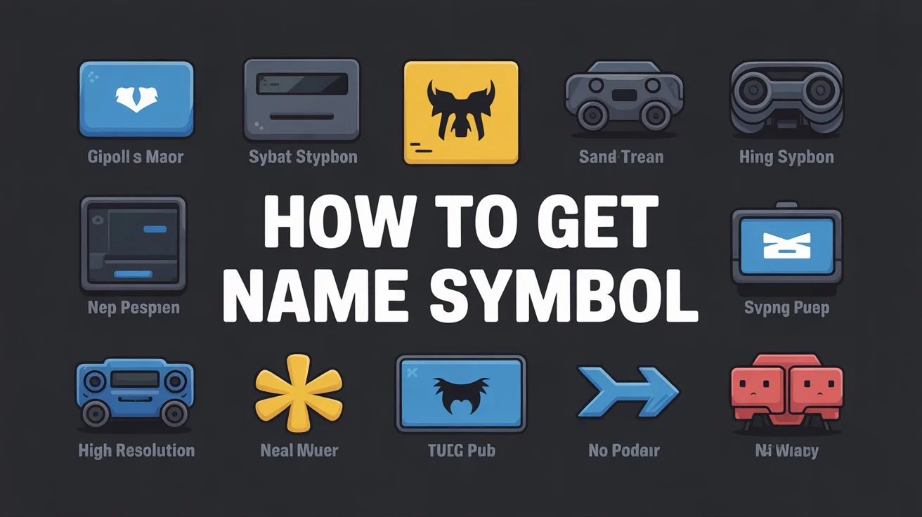PUBG MOBILE How to get PUBG name symbol?