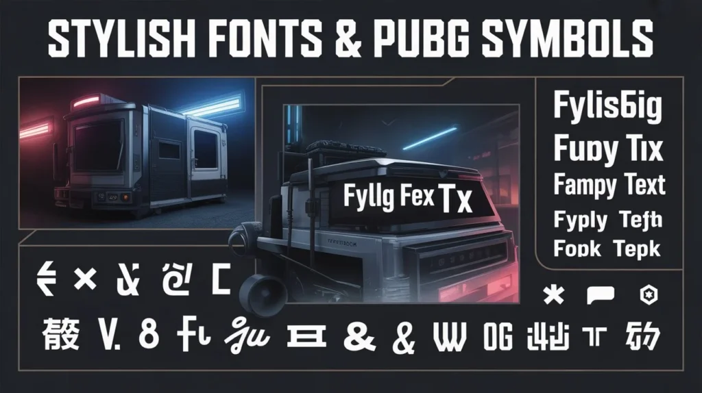 Font Generator for pubg