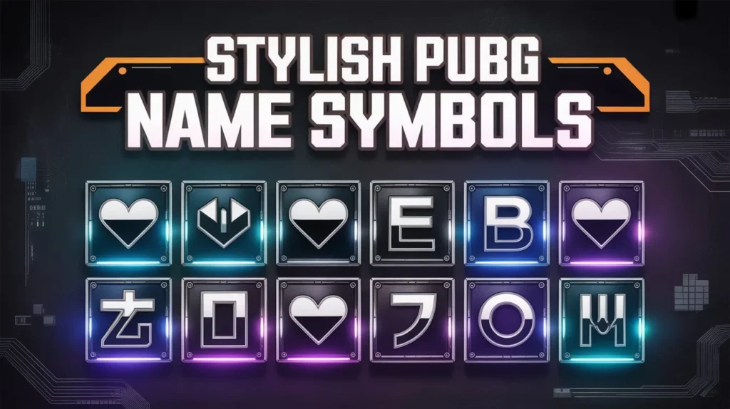 Stylish PUBG name generator with symbols
