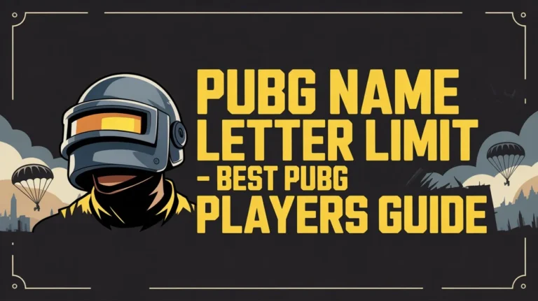 What is the PUBG Name Letter Limit? [Best PUBG Players Guide]