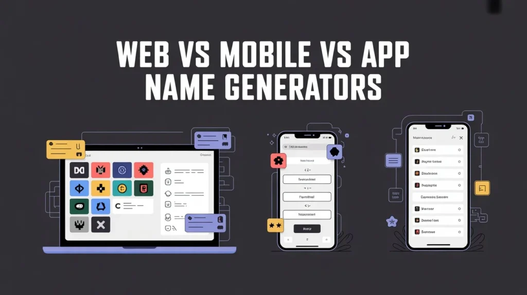Key Comparison: Web vs Mobile vs App