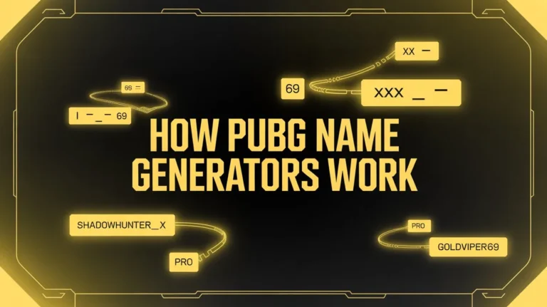 How PUBG Name Generators Work